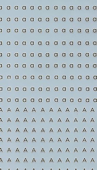 Picture of 10Pt & 12Pt Letters A,B,C,D