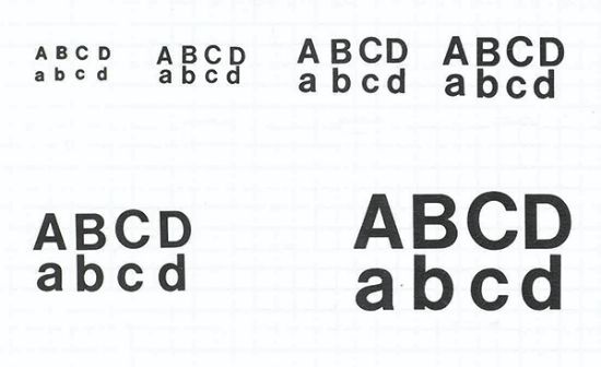 Picture of 16Pt Upper/Lower Case Letters, Black