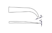 Picture of Replacement Tips, Style 2AB Curved, Carbon Fiber (A2ABCF)