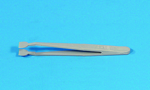Cole-Parmer ESD Safe Plastic Tweezer, Tips, Angled, Pointed, 11.5 cm | Cole-Parmer