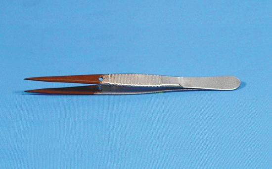 Picture of Nickel-Plated Forceps with "PTFE" Coated Tips