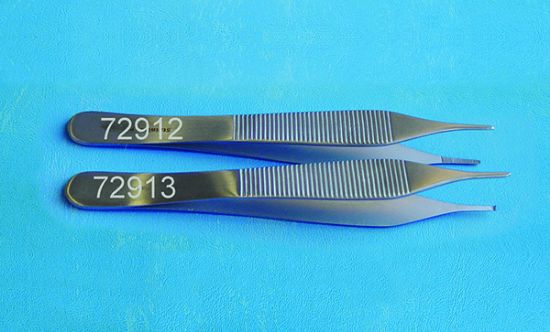 Picture of Micro-Adson Forceps , 4 3/4",  Serrated Jaws SS