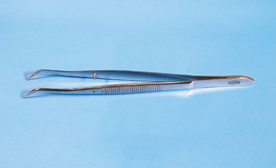 Picture of 6" Forceps, Curved B Tips