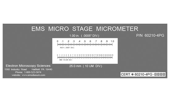 Picture of Stage Micrometer, Sm-4, Chrome On Glass