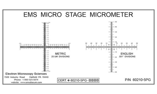 Picture of Stage Micrometer, Sm-5 With Calibration