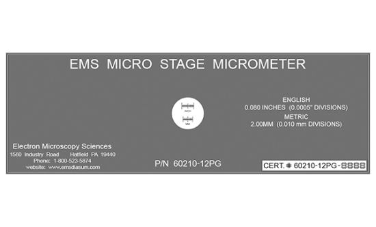Picture of Stage Micrometer, Sm-12, Chrome On Glass