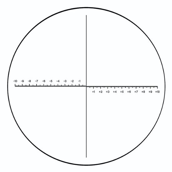 Picture of Cross Lines with Scale