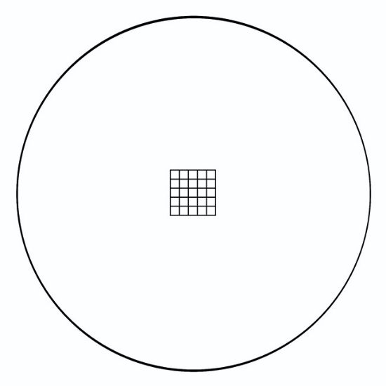 Picture of RET 71, Grid 5 mm X 5 mm X 0.5 mm, 21 mm Dia