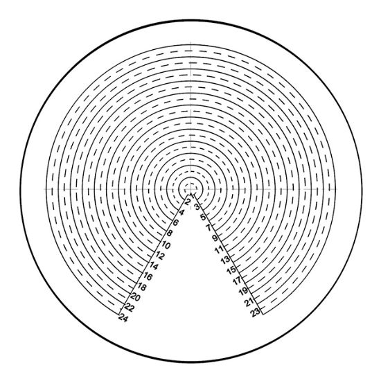 Picture of Concentric Circle Graticule 19mm