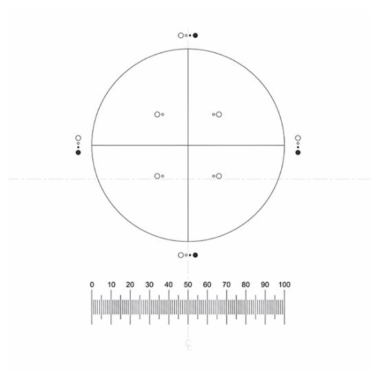Picture of G57 Pharmaceutical Psa Pattern Graticule, 23mm