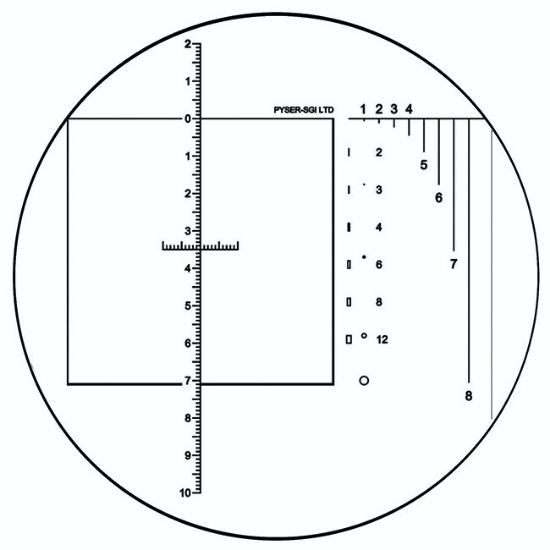 Picture of NGE60 Grain Sizing Reticle To En 10247, 21mm