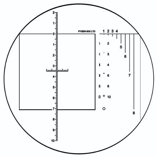 Picture of NGE60 Grain Sizing Reticle To En 10247, Custom