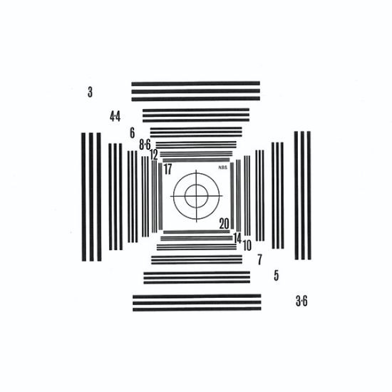 Picture of Nbs 25 Chart 20 Lines Per mm