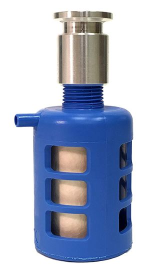 Picture of Vacuum Pump Exhaust Filter Including Adapter (½" Female NPT To ¾" Bspt With ¼" NPT Plug)