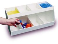8 Compartment lab storage shelves