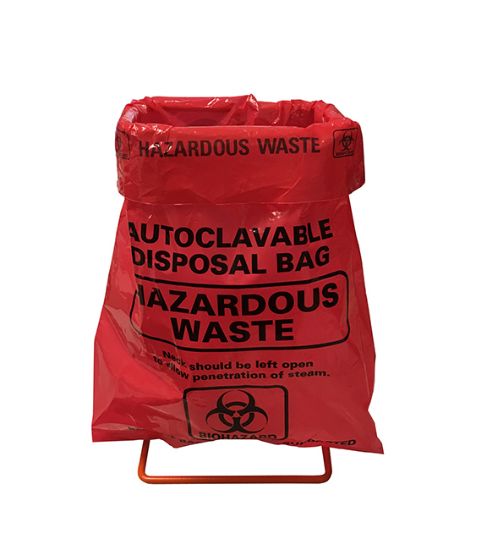 Picture of Red Biohazard Bag, 12.2"X26"