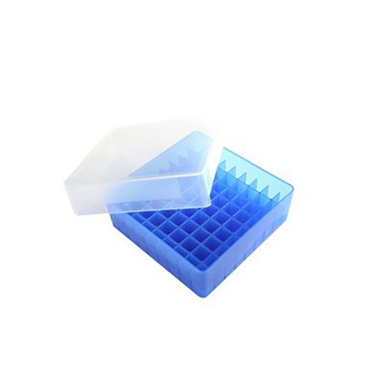 Picture of 81-Well Microtube Storage Rack, Blue