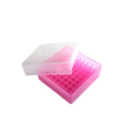 Picture of 81-Well Microtube Storage Rack, Pink