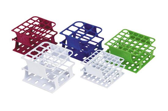 One Rack Test Tube Racks, (20) 20mm Tubes, Blue