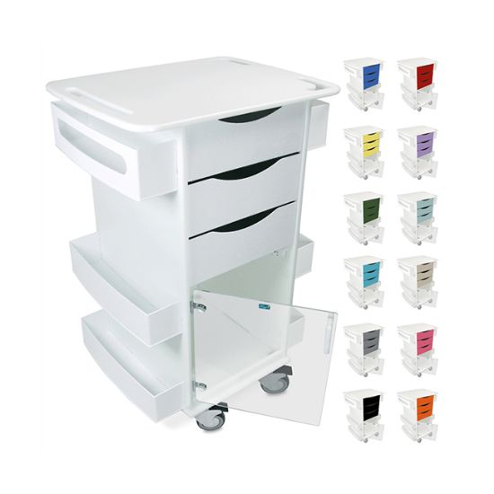 Picture of Core DX Multi Task Cart,Blue Drawers,Clear Door