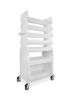 Picture of Extra Wide Tall Slated Suture Cart with Bulk Storage Area