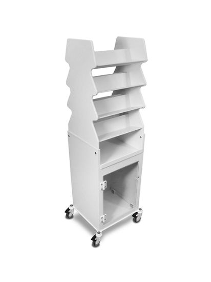 Picture of Slanted Shelf Cart – Clear Door