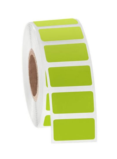Picture of NitroTAG Cryo Labels, 1 x 0.5", 1" core, Lime