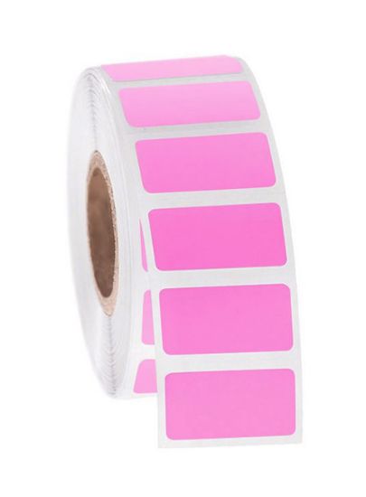 Picture of NitroTAG Cryo Labels, 1 x 0.5", 1" core, Pink
