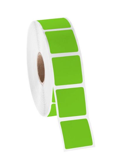 Picture of NitroTAG Cryo Labels, 1 x 1", 1" core, Green