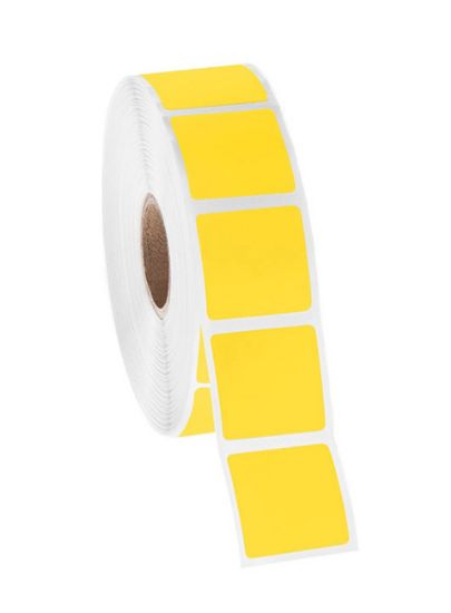 Picture of NitroTAG Cryo Labels, 1 x 1", 1" core, Yellow