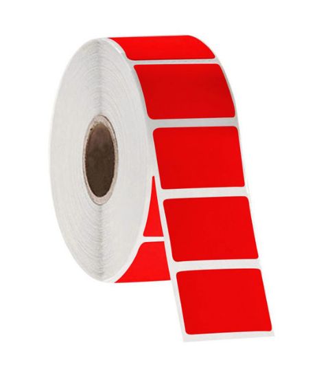 Picture of NitroTAG Cryo Labels, 1.25 x 0.875", 1" core, Red