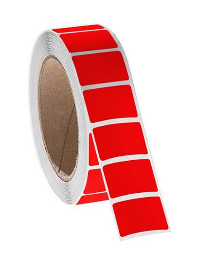 Picture of NitroTAG Cryo Labels, 1.25 x 0.875", 3" core, Red
