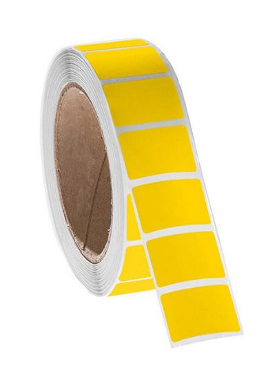 Picture of NitroTAG Cryo Labels, 1.25 x 0.875", 3" core, Yellow