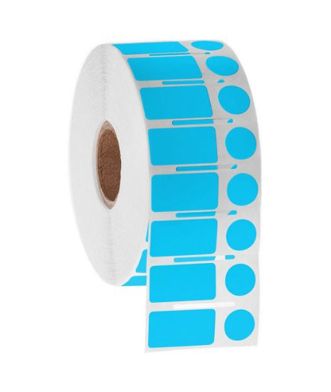 Picture of NitroTAG Cryo Labels, 0.94 x 0.5" + 0.437", 1" core, Blue
