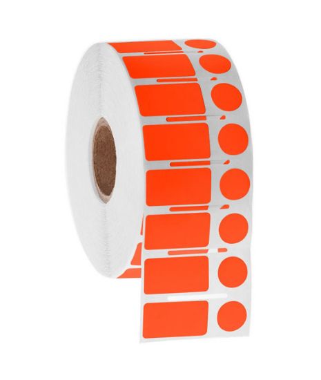Picture of NitroTAG Cryo Labels, 0.94 x 0.5" + 0.437", 1" core, Orange