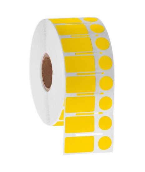 Picture of NitroTAG Cryo Labels, 0.94 x 0.5" + 0.437", 1" core, Yellow