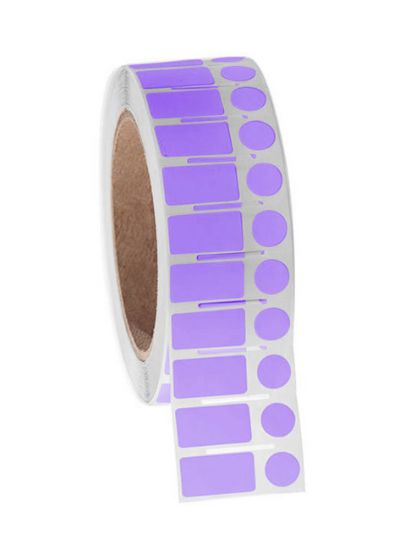 Picture of NitroTAG Cryo Labels, 0.94 x 0.5" + 0.437", 3" core, Lime