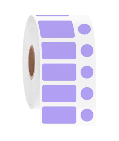 Picture of NitroTAG Cryo Labels, 1 x 0.5" + 0.375", 1" core, Lavender