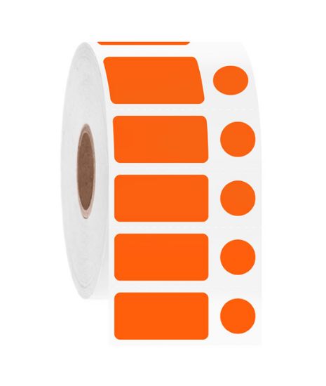 Picture of NitroTAG Cryo Labels, 1 x 0.5" + 0.375", 1" core, Orange
