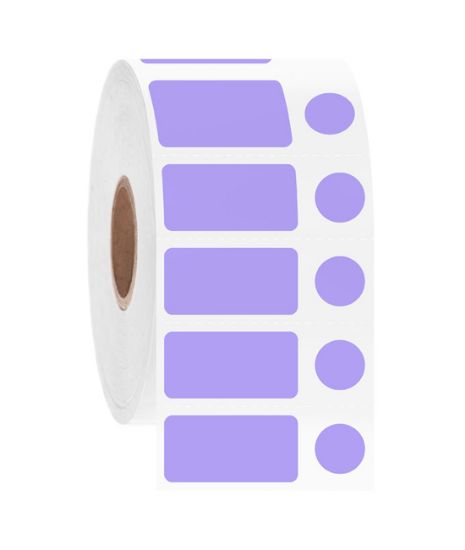 Picture of NitroTAG Cryo Labels, 1 x 0.5" + 0.375", 3" core, Lavender