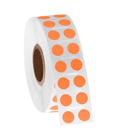 Picture of NitroTAG Cryo Labels, 0.354" (9mm), 1" core, Orange