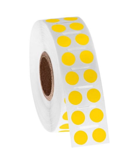 Picture of NitroTAG Cryo Labels, 0.354" (9mm), 1" core, Yellow
