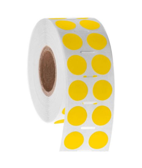 Picture of NitroTAG Cryo Labels, 0.5" (12.7mm), 1" core, Yellow