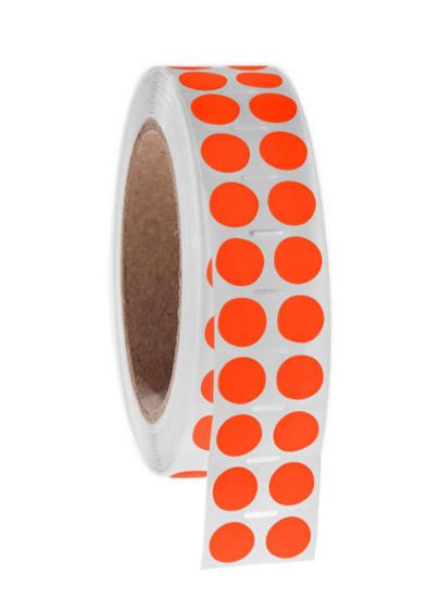 Picture of NitroTAG Cryo Labels, 0.5" (12.7mm), 3" core, Orange