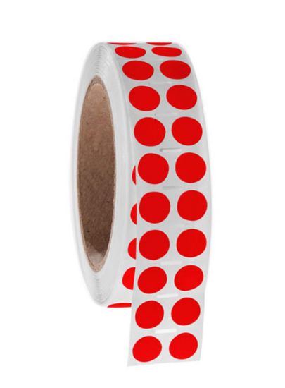 Picture of NitroTAG Cryo Labels, 0.5" (12.7mm), 3" core, Red