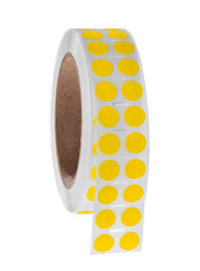 Picture of NitroTAG Cryo Labels, 0.5" (12.7mm), 3" core, Yellow