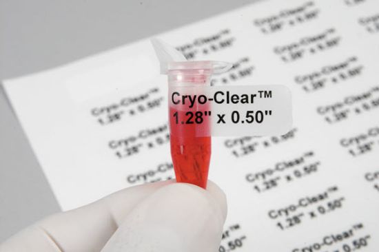 Picture of Cryo Clear Laser Labels 0.94X0.50"