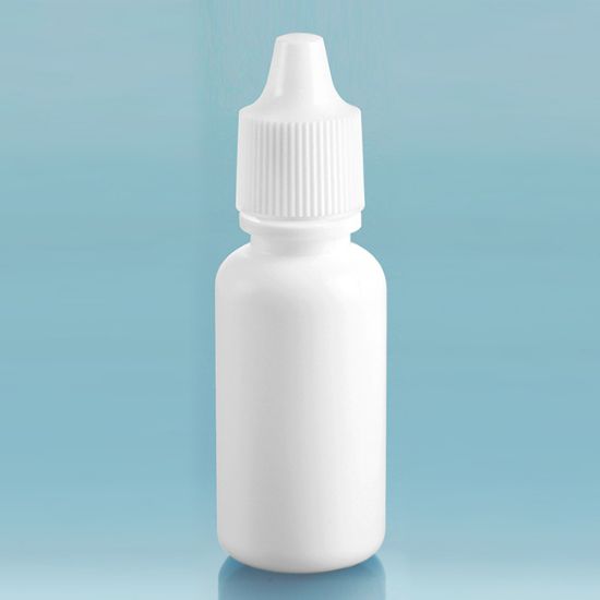 Picture of White LDPE Dropper Bottles w/Lids, 15cc