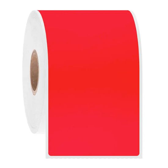 Picture of HyhiTAG High Temp Labels, 2 x 4", 1" core, Red
