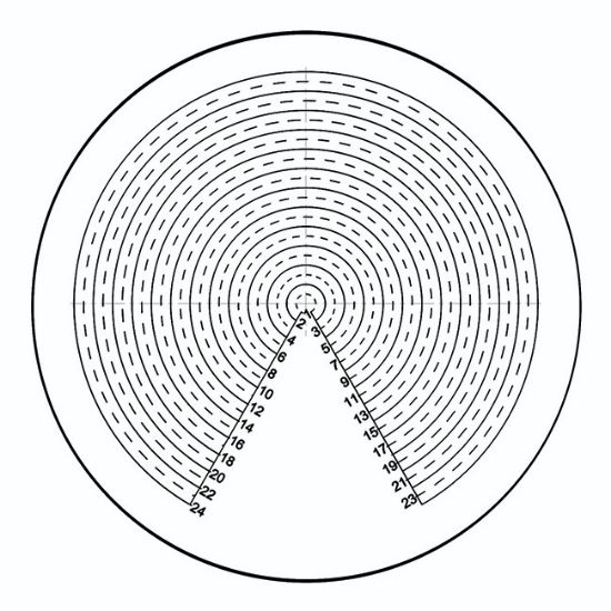 Picture of Concentric Circle Graticule - NE22